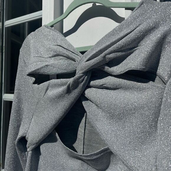 J Crew Lurex Twist Back Dress NWT - Picture 9 of 15